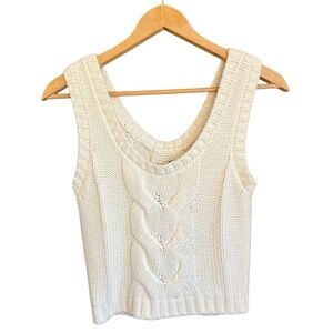 STAUD - White Sweater Tank - S